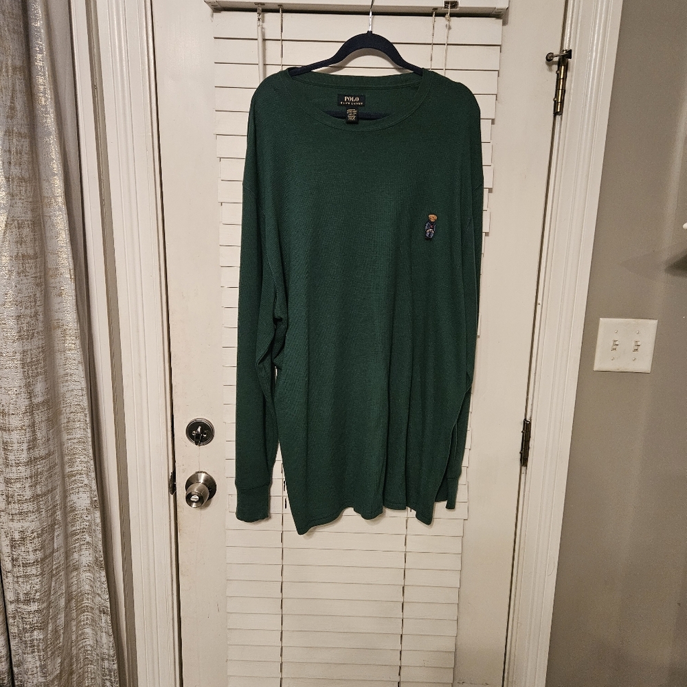Polo by Ralph Lauren Green Long Sleeve Tee
